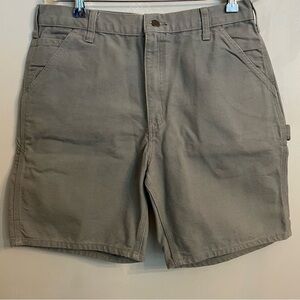 Carhartt Vintage Tan Carpenter Shorts Jorts 34